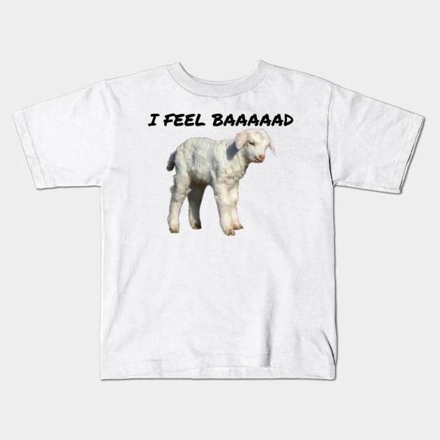 Goat Simulator I Feel Baaaad Kids T-Shirt by Trendy-Now